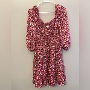 Heartloom - Floral Pink Mini Dress